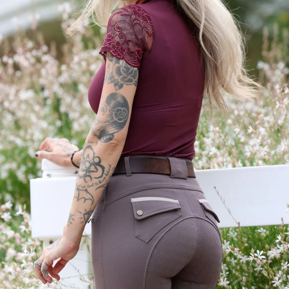 Tara - Short Sleeve Lace Competition Shirt