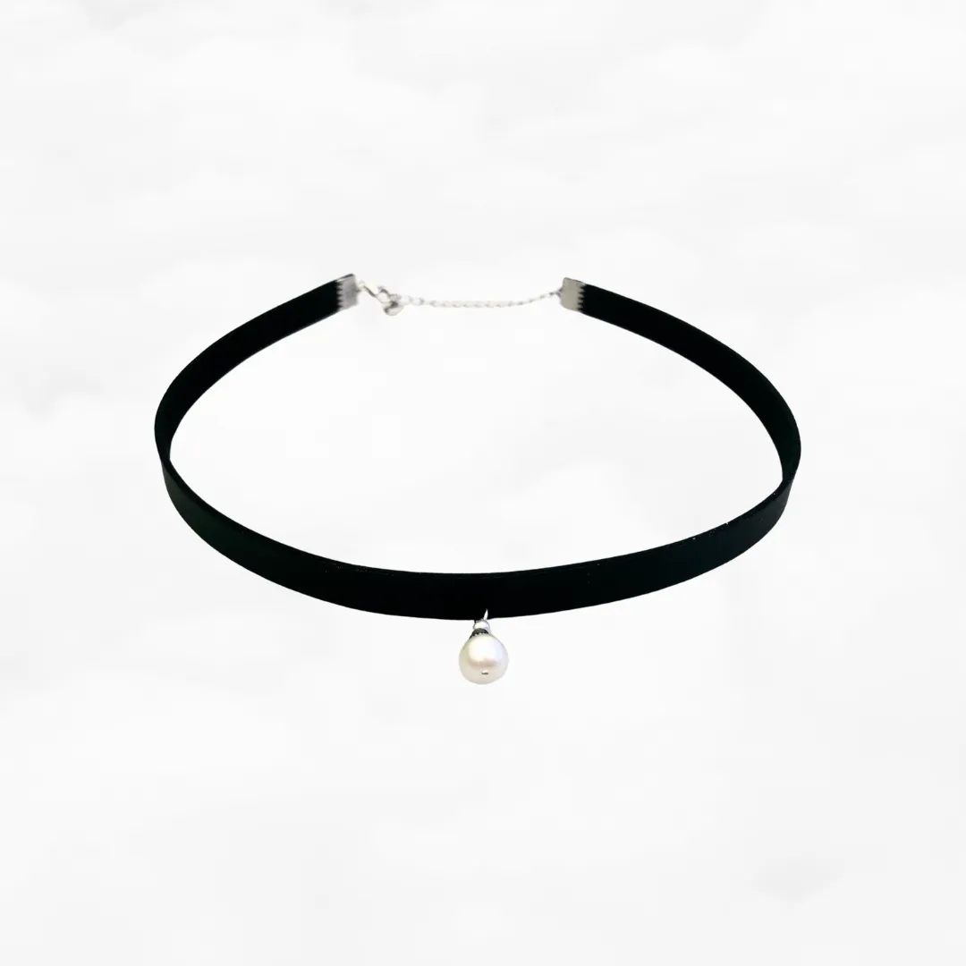 Two Style Black Choker Necklace