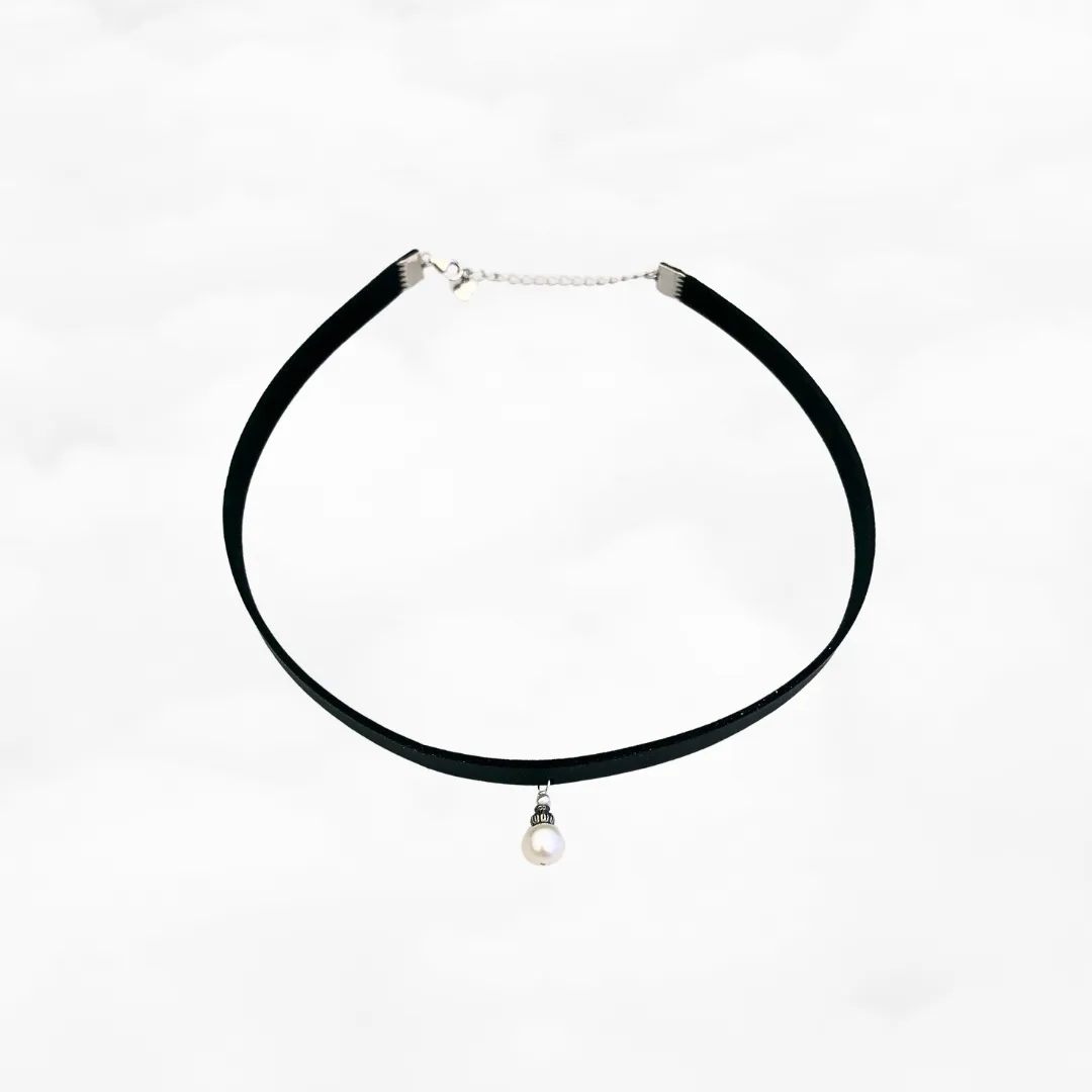 Two Style Black Choker Necklace